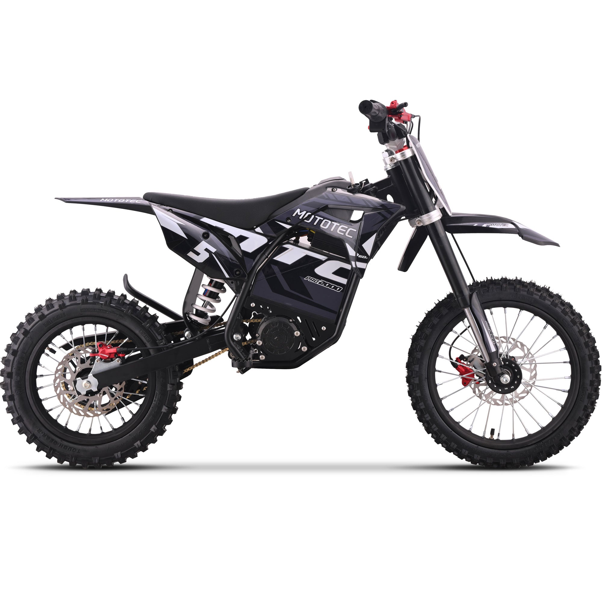 MotoTec 60v 2000w Pro Electric Dirt Bike Lithium